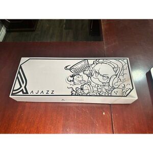 Ajazz AK510 Retro Mechanical Keyboard With Orange Accent Keys White & Beige